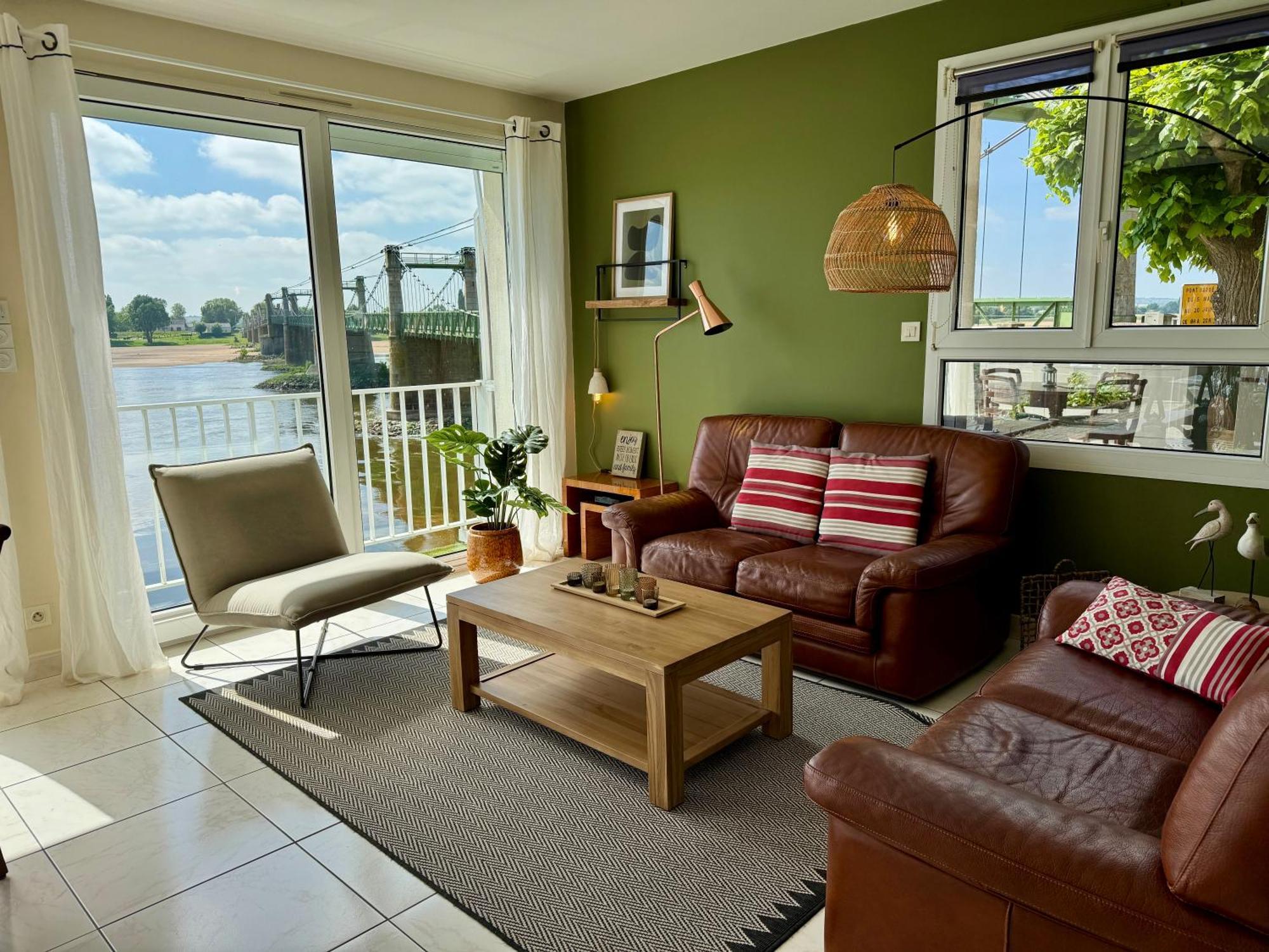 Gite Loirizon Vue Loire 4 Personnes 安格朗德 外观 照片